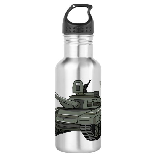 Tekenafbeelding cartoon waterfles (Voorkant)