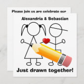 Tekenafbeelding in combinatie met partij bij het h kaart (Voorkant / Achterkant)