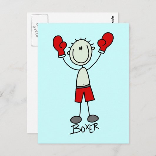 Tekenafbeelding T-shirts en cadeautjes Briefkaart (Voorkant / Achterkant)