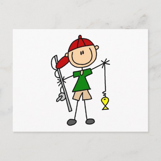 Tekenafbeelding Vist overhemden en cadeaus Briefkaart (Voorkant)