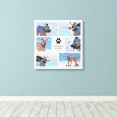 Tekenafdrukken - Dog Photo Collage Canvas Afdruk (Insitu (Houten vloer))