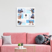 Tekenafdrukken - Dog Photo Collage Canvas Afdruk (Insitu (Woonkamer))