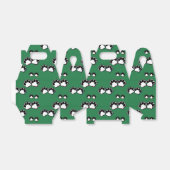 Tekenafdrukken op groen bedankdoosjes (Uitgevouwen)