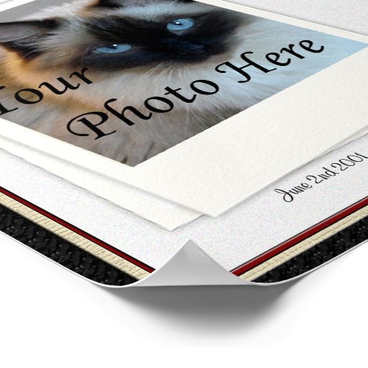 Tekenafdrukken op mijn hartstikke gedenkteken - ho poster (Hoek)