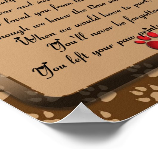 Tekenafdrukken op mijn hoofdpostcode poster (Hoek)