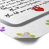 Tekenafdrukken op mijn hoofdpostcode poster (Hoek)