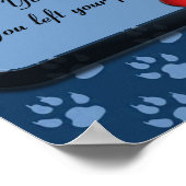 Tekenafdrukken op mijn hoofdpostcode poster (Hoek)