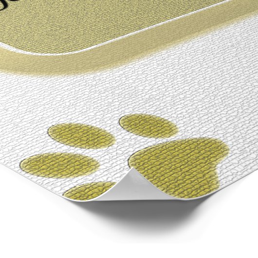 Tekenafdrukken op mijn hoofdpostcode poster (Hoek)