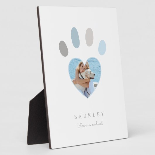 Tekenafdrukken op ons hart Foto Memorial White Fotoplaat (Zijkant)