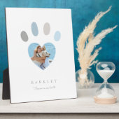 Tekenafdrukken op ons hart Foto Memorial White Fotoplaat (Zijkant)