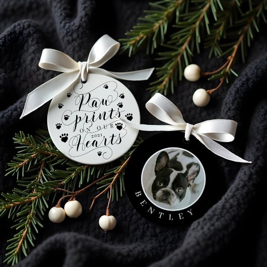 Tekenafdrukken op onze foto-memoriepagina van het  ornament