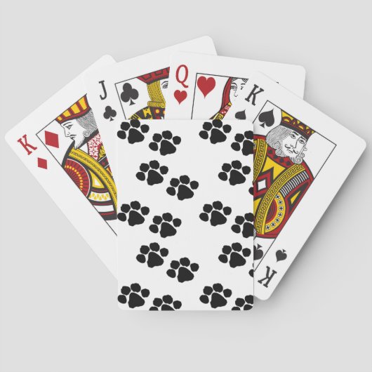 Tekenafdrukken voor eigenaars van huisdieren pokerkaarten (Achterkant)