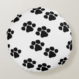 Tekenafdrukken voor eigenaars van huisdieren rond kussen