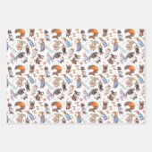 Tekenaflooppapierset van 3 inpakpapier vel (Voorkant)