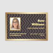 tekenagent voor notarisleningen naamplaatje (Voorkant)