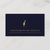 tekenagent voor notarisleningen visitekaartje (Voorkant)