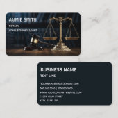 tekenagent voor notarisleningen visitekaartje (Voorkant / Achterkant)