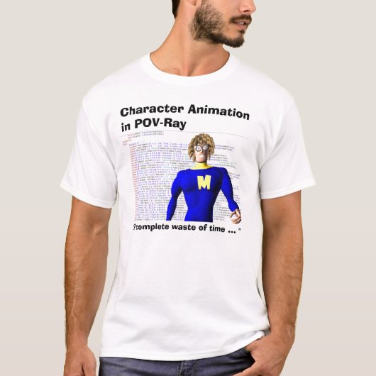 Tekenanimatie in POV-Ray         , ... T-shirt (Voorkant)