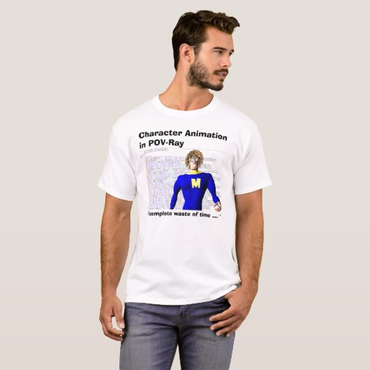 Tekenanimatie in POV-Ray         , ... T-shirt (Voorkant volledig)
