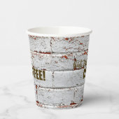 Tekenbak hout papieren bekers (Links)