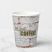 Tekenbak hout papieren bekers (Voorkant)