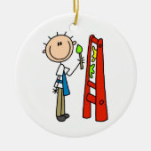 Tekenbalk als illustrator keramisch ornament (Voorkant)