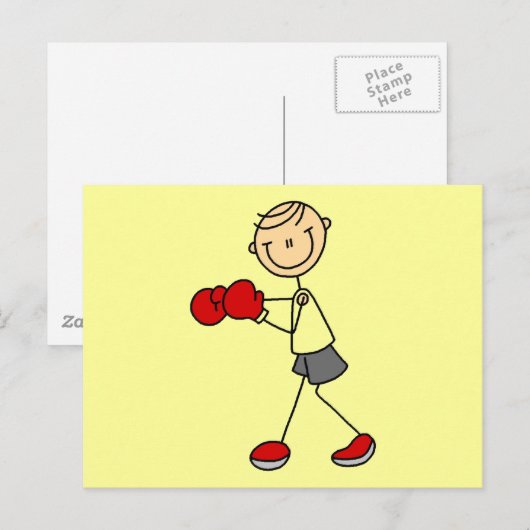 Tekenbalk Vierkant overhemden en cadeaus Briefkaart (Voorkant / Achterkant)