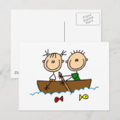 Tekenbalk Vist overhemden en cadeaus Briefkaart (Voorkant / Achterkant)