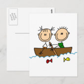 Tekenbalk Vist overhemden en cadeaus Briefkaart (Voorkant / Achterkant)