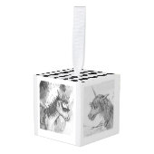 Tekenbalk voor Unicorn Ornament (Voorkant hoekig)