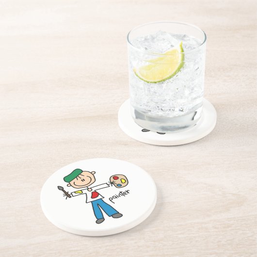 Tekenbalk Zandsteen Onderzetter (Zijkant)