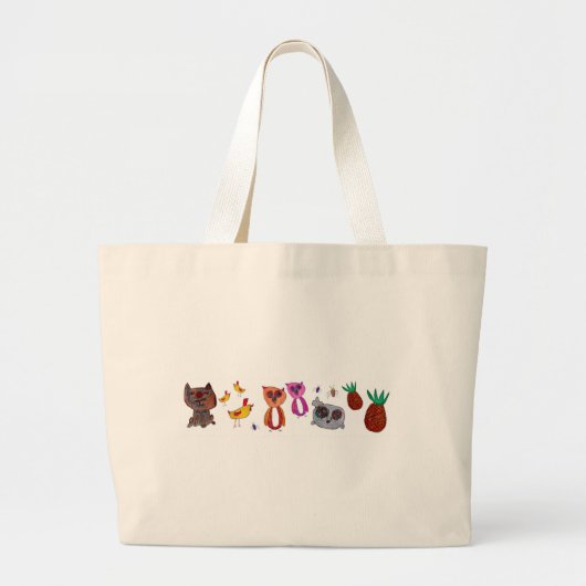 Tekenbanner-tas Grote Tote Bag (Voorkant)