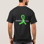 Tekenbeetziekte-bewustzijnsshirt met Teek T-shirt (Achterkant)