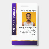 Tekenbevoegde Agent ID-badge, Notaris ID Badge (Voorzijde)