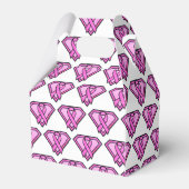 Tekenbewustzijn bij borstkanker Diamantlogo Wit Bedankdoosjes (Achterkant)