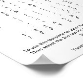 Tekenblad almerian Script Font voor Zazzle Poster (Hoek)