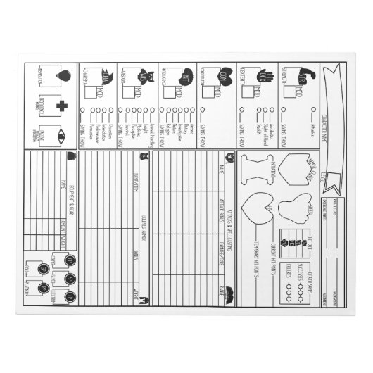 Tekenbladen Notitieblok (Voorkant)