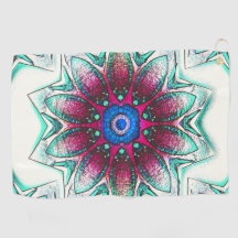 Tekenbloemtextuur van metallisch cyaan tot rode in