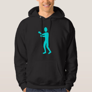 Tekenblok - Cyaan Hoodie