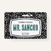 Tekenboek Docent ID-badge Badge (Voorkant)