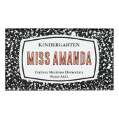 Tekenboek Docent ID-badge Naambadge (Voorkant)