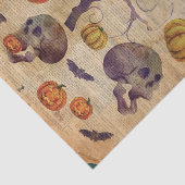 Tekenboek Halloween Paper Skulls Bats Tissuepapier (Detail)