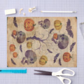 Tekenboek Halloween Paper Skulls Bats Tissuepapier (Craft)