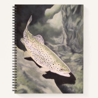 Tekenboek over forel notitieboek
