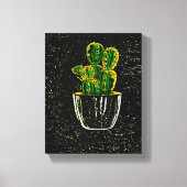 Tekencactus Canvas Afdruk (Voorkant)