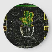 Tekencactus Grote Klok (Voorkant)