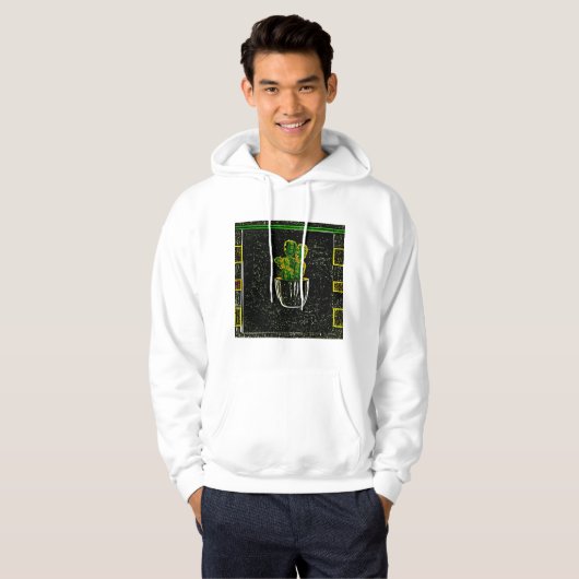 Tekencactus Hoodie (Voorkant volledig)