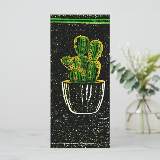 Tekencactus Menu (Staand voorkant)