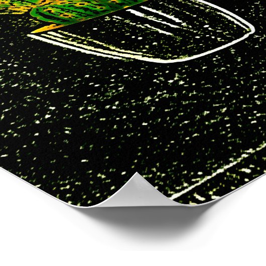 Tekencactus Poster (Hoek)