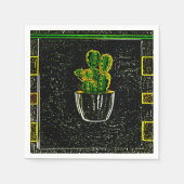 Tekencactus Servet (Voorkant)